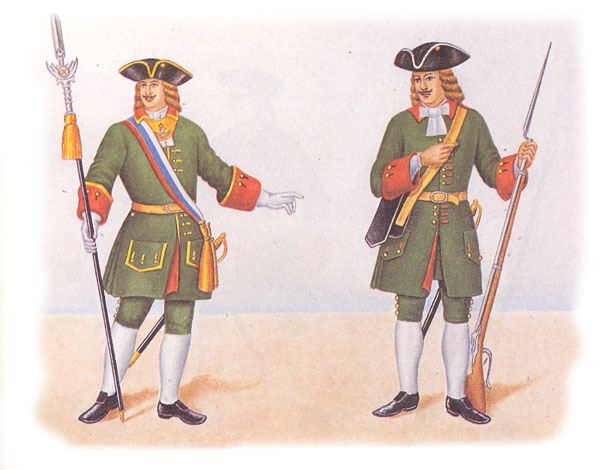 Штаб-офицер и рядовой лейб-гвардии Преображенского полка