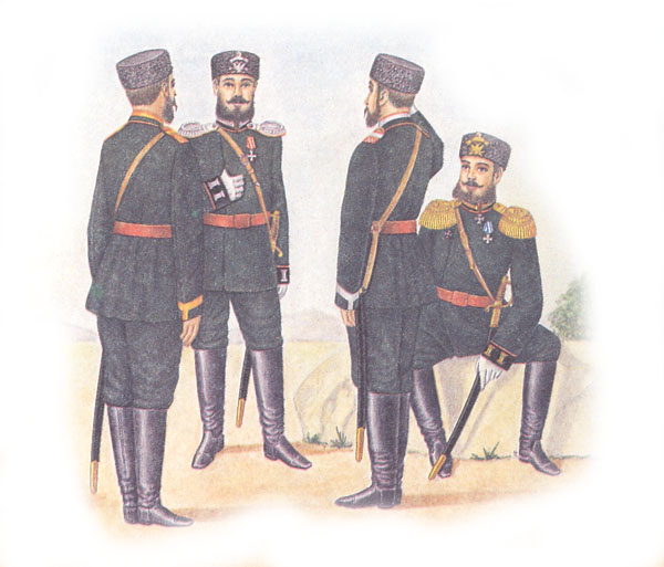 Форма одежды пешей артиллерии и инженерных войск (приказ по военному ведомству 1882 г. №33)