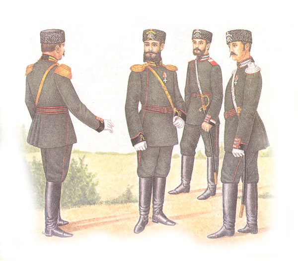 Форма одежды гвардейской артиллерии и гвардейских инженерных войск (приказ по военному ведомству 1882 г. № 86)