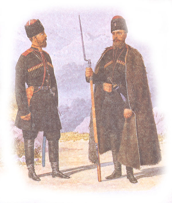Форма одежды кавказских стрелковых дружин