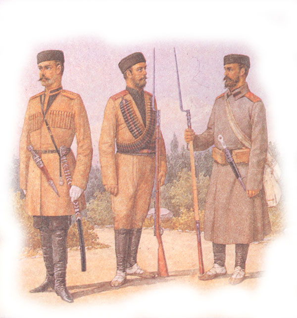 Форма одежды стрелковых дружин и резервных кавказских полков